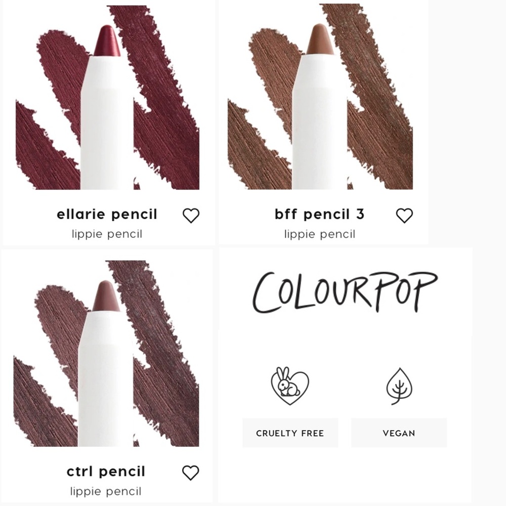 ColourPop Lippie Pencils - 3 shades